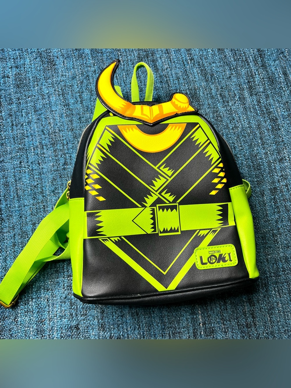 Funko Disney Marvel Studios Loki Sylvie Mini Backpack in Green Black 10" Tall
